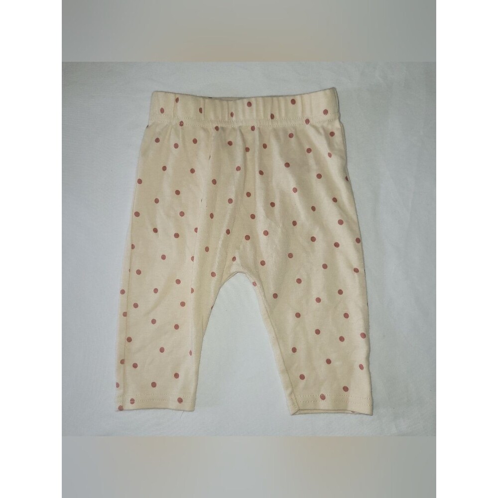 Tahari Baby Size 6-9 Months Cream with Pink Polka Dots Pants